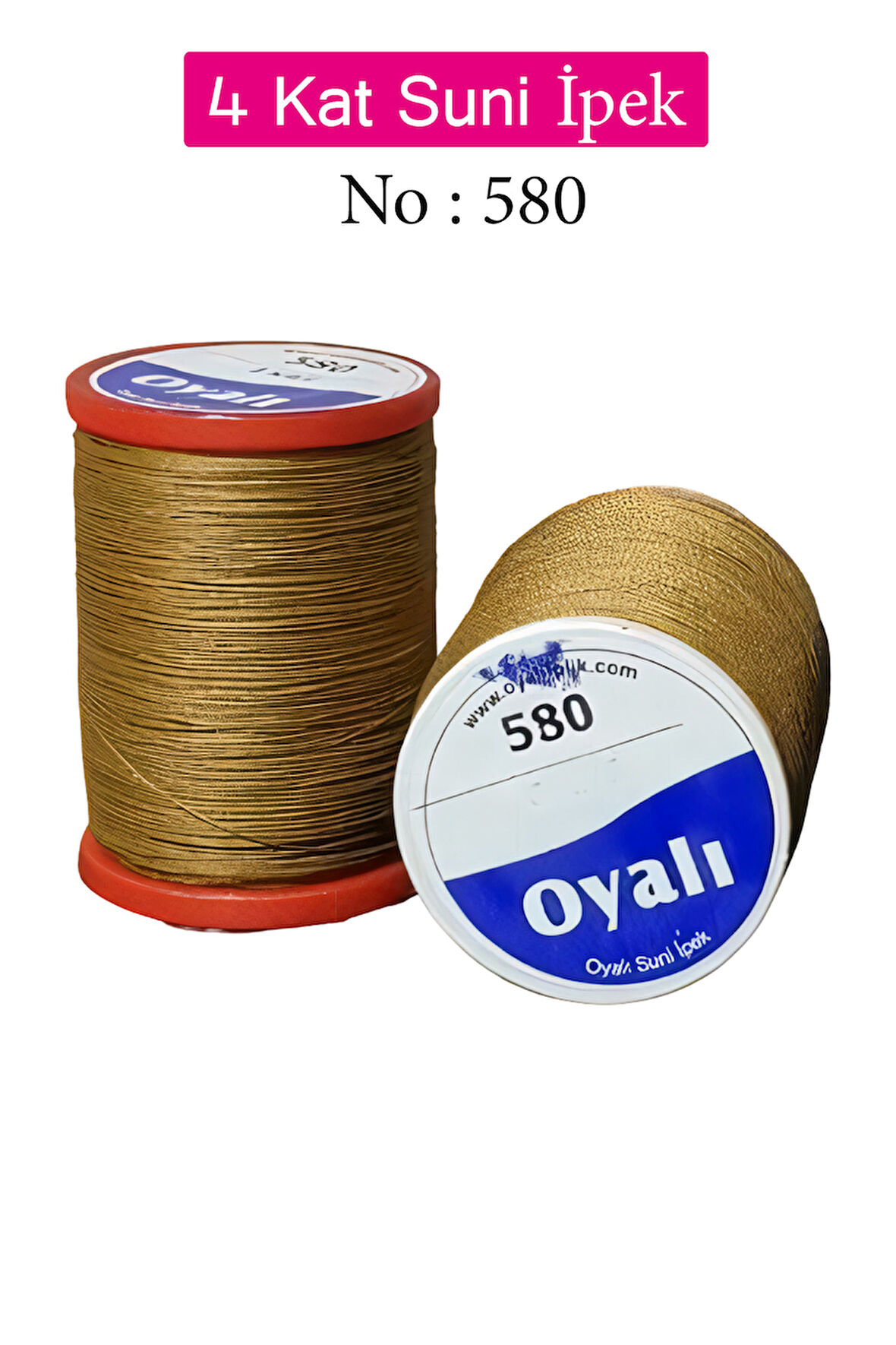 Oyalı 4 Kat Suni İpek İplik İğne Oyası Boncuk İpi Tığ Oyası No:580