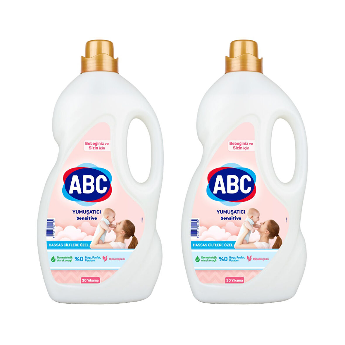ABC Yumuşatıcı 3 lt Sensitive x 2 Adet
