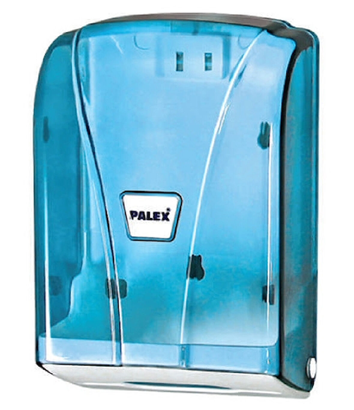 C KATLAMA TUVALET KAĞIT DİSPENSERİ ŞEFFAF-MAVİ