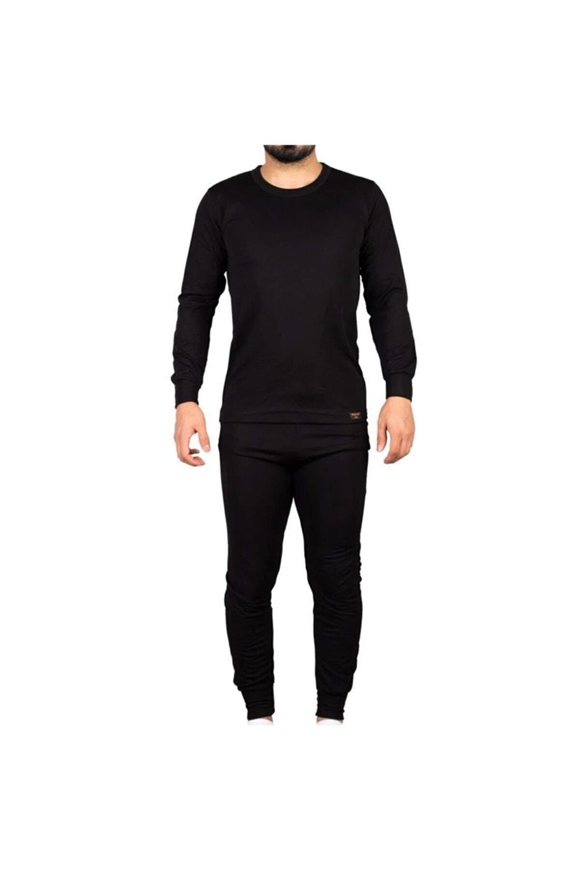 Unisex Siyah Alt Üst Takım Termal Içlik Bere Hediyeli