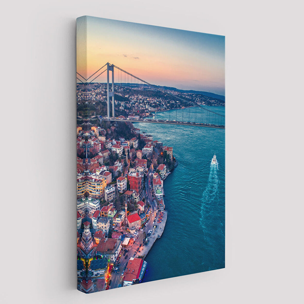 Boğaziçi Kuş Bakışı Dekoratif Kanvas Tablo-5971