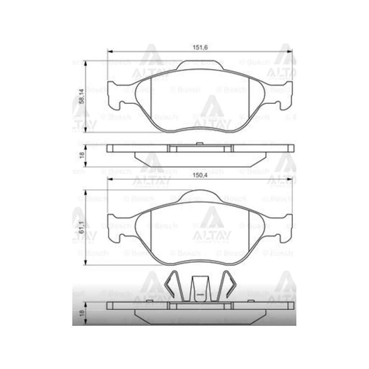 FREN BALATA FIESTA  96-08 ÖN