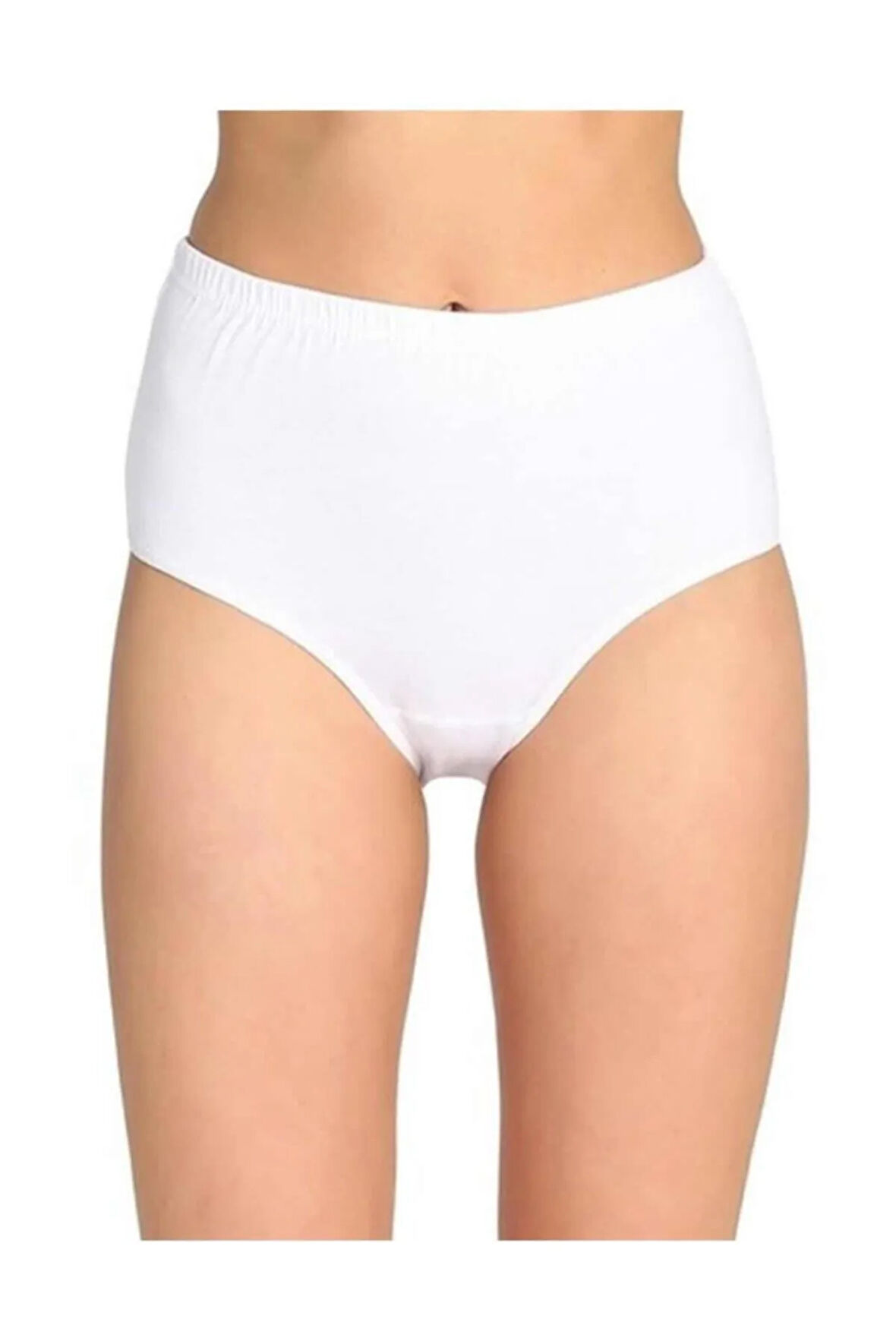 Beyaz  922 Pamuk Yüksek Bel Ribana Kadın Bato Külot