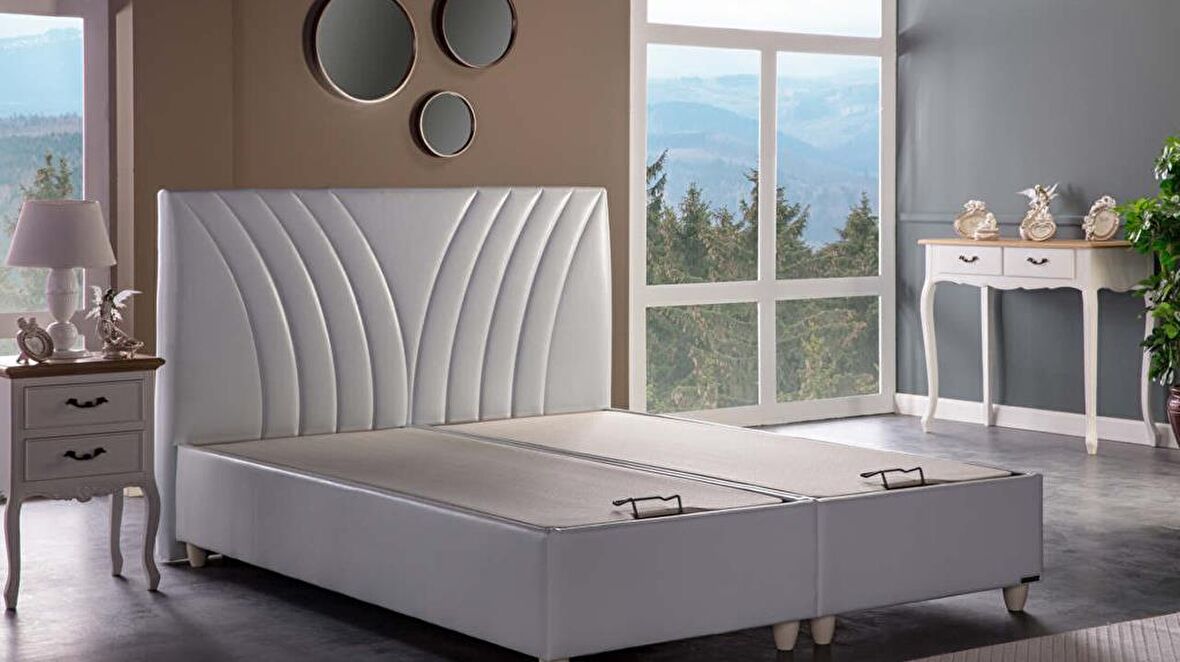 Bellona Verso Tek Kişilik Krem Baza + Başlık 120 x 200 cm