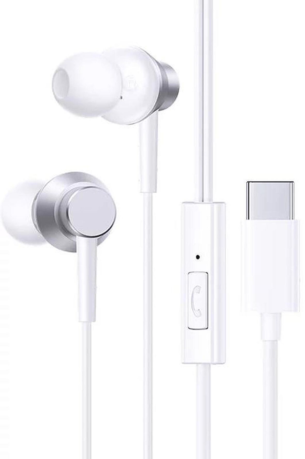 Baseus Süper Ses Sistemli Type C Kablolu Mikrofonlu Kulaklık, HİFİ Ses, HD Mikrofonlu Type C Kulaklık