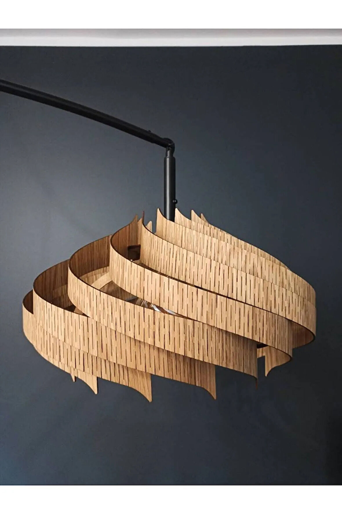 50 Cm Modern Spiral Bohem Büyük Sarkıt Salon Avize