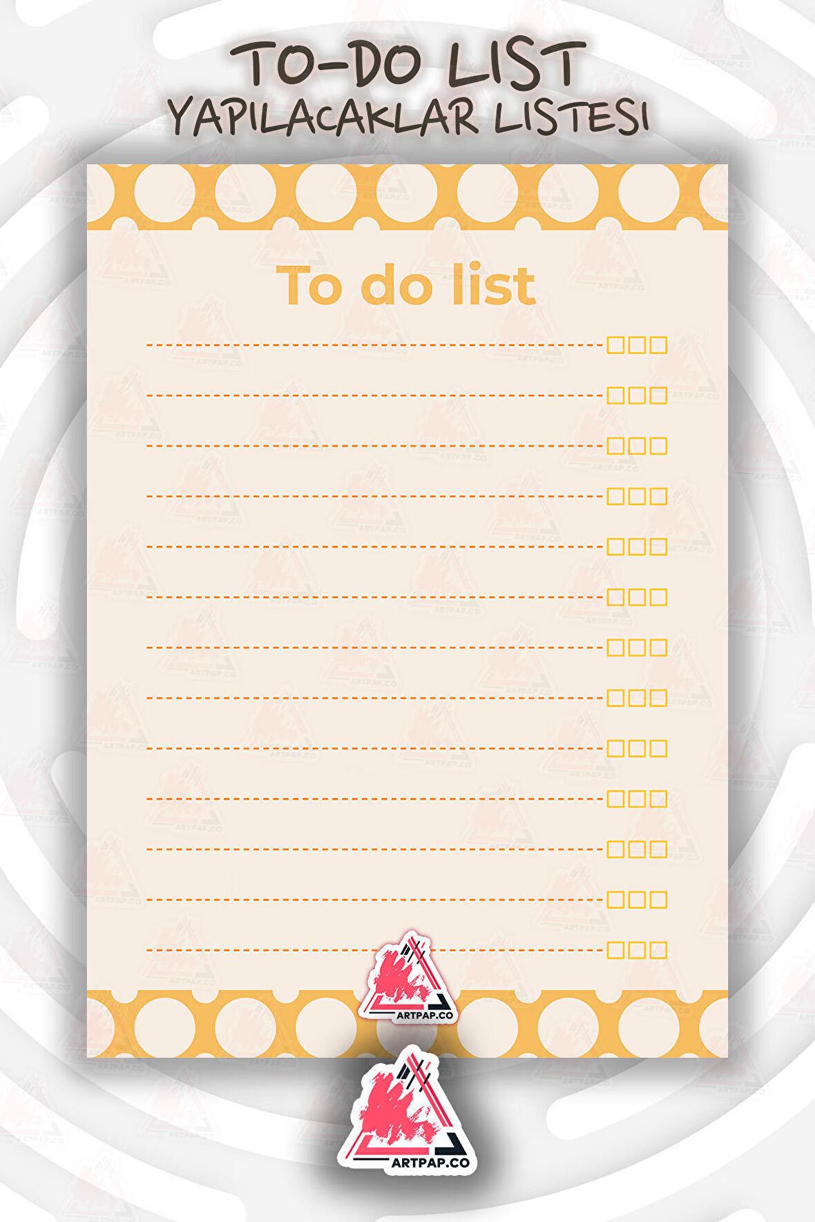 Daily To Do List Planner | Daily Goals, Haftalık Ajanda, Aylık Defter | A5 50Syf 15*21cm