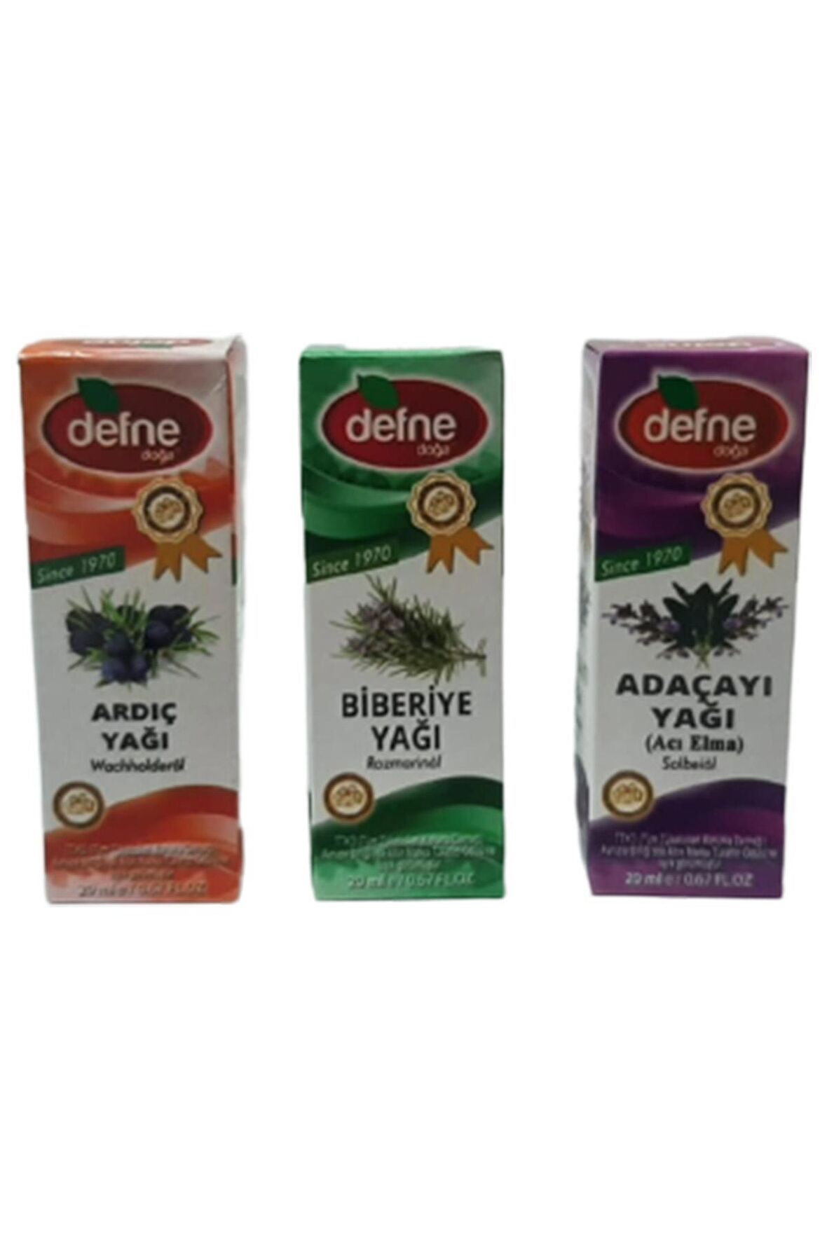 Ardıç + Biberiye + Ada Çayı Yağı 3 X 20 Ml Bitkisel Yağ