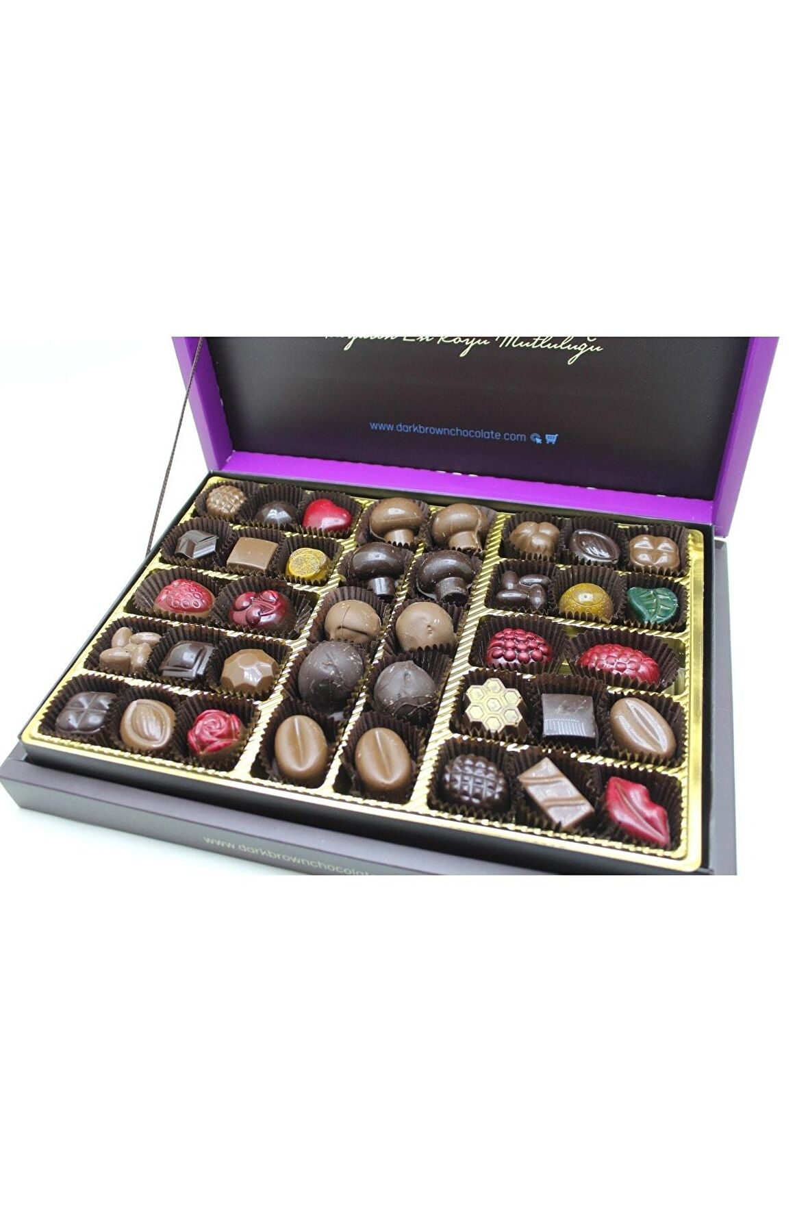 Dark Brown Hediye Çikolatası 40 Adet Spesiyel Türüf Çikolata Katkısız Çikolata