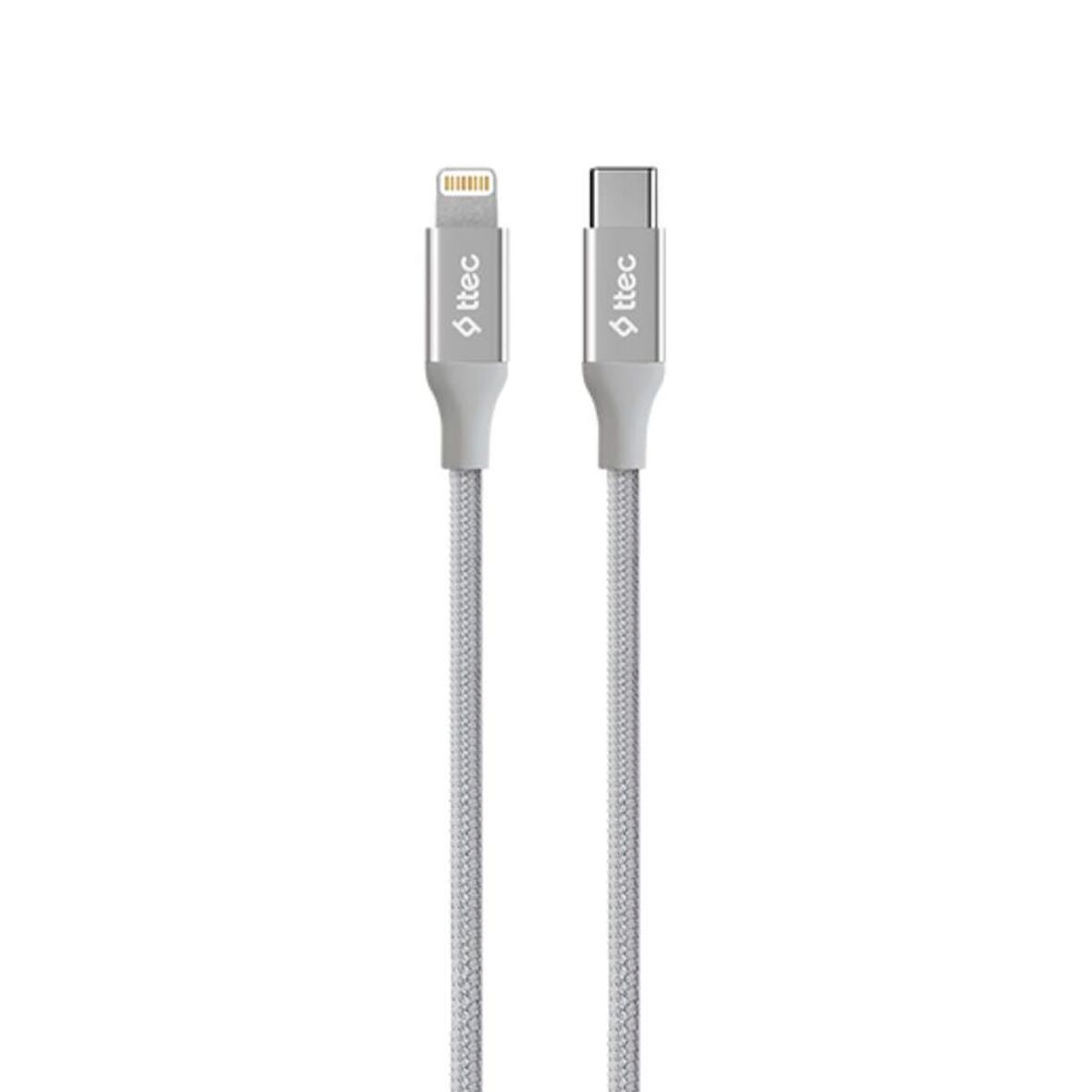 Ttec 20W 1.5 Metre Type C To İphone Lightning Şarj ve Data Kablosu, Örgü Halat Tipi 20W Lightning Kablo