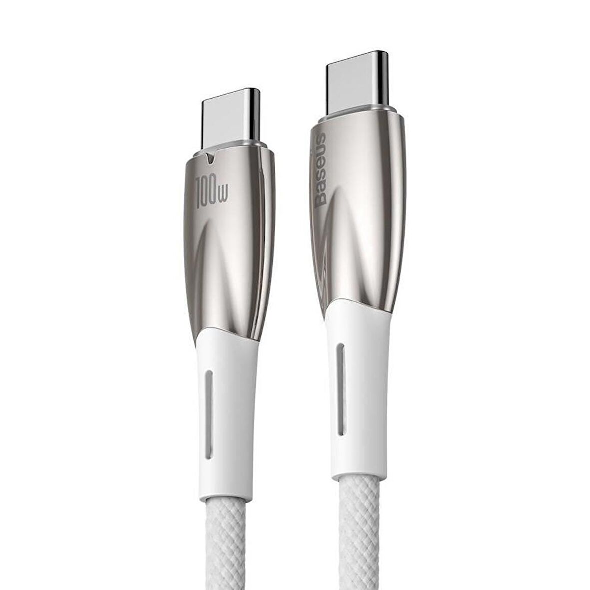 Baseus Süper Hızlı 100W 1 Metre Type C To Type Şarj ve Data Kablosu, Kopmaz Halat Kablo 480 Mb Hızlı