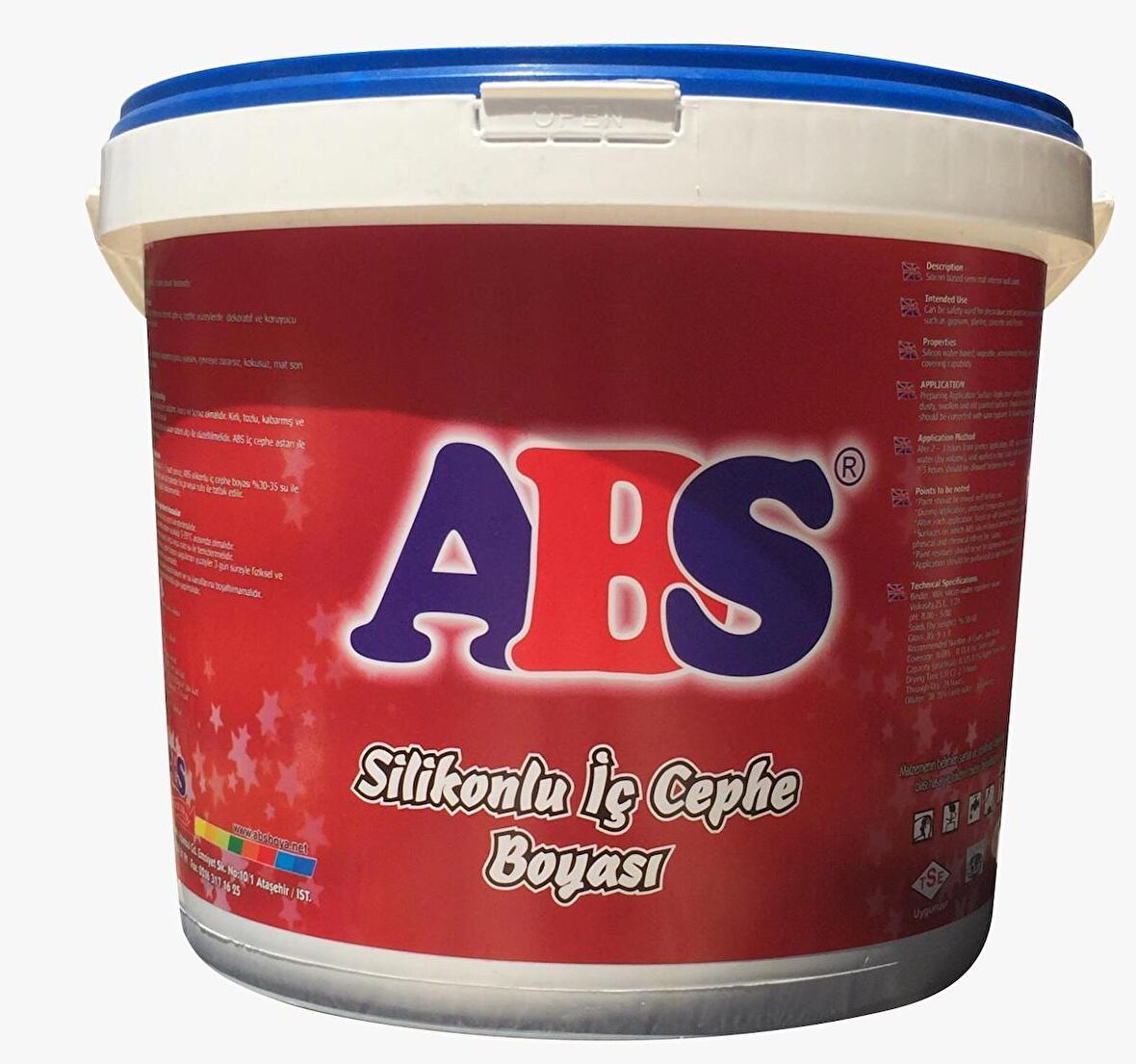 Abs Silikonlu Boya 15 lt İç Cephe Boyası Marjinal Gri