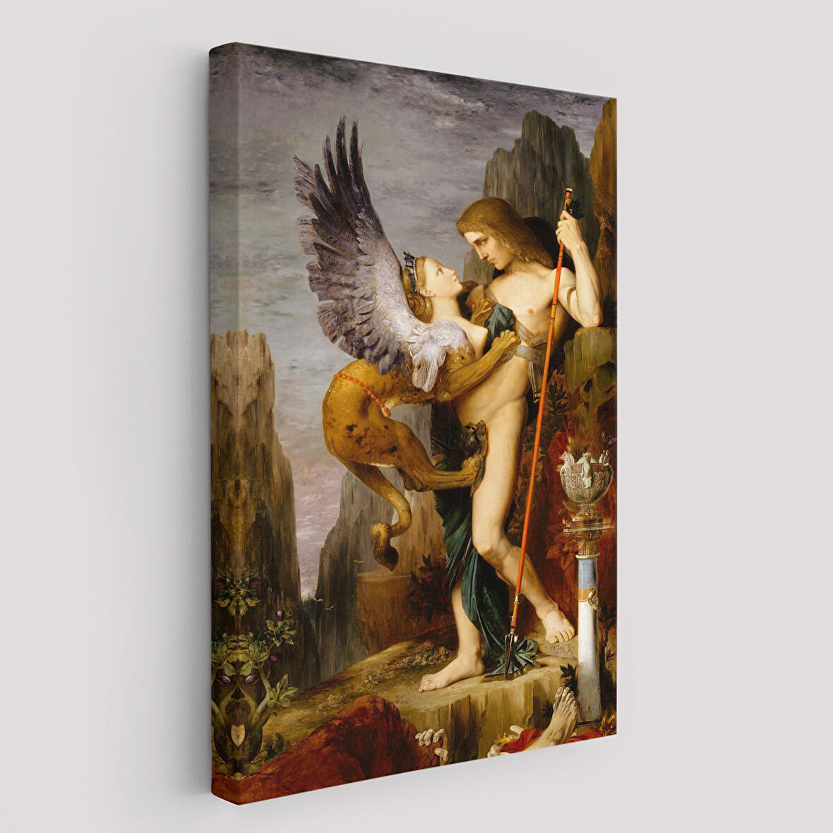 Oidipus ve Sfenks Gustave Moreau Duvar Tablosu-5985