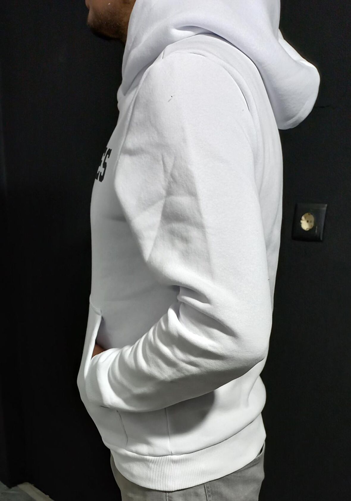 Diyadin Unisex Beyaz Kapşonşlu Sweatshirt