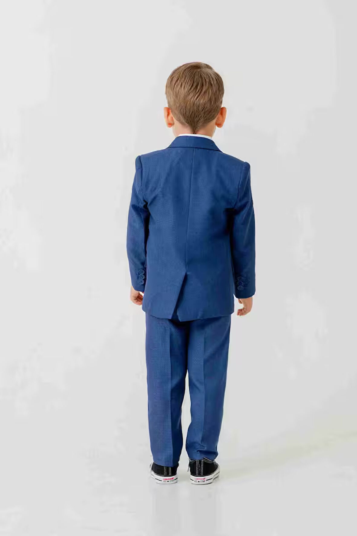 Mini Gentleman Erkek Çocuk Takım Elbise - 5 Parça (Ceket, Yelek, Gömlek, Pantolon, Papyon)