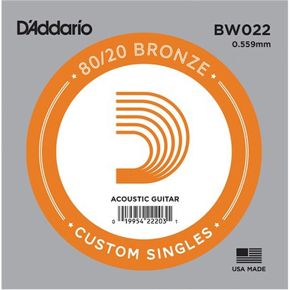 DADDARİO BW022 BRONZE AKUSTİK GİTAR TEK TEL 3 NO