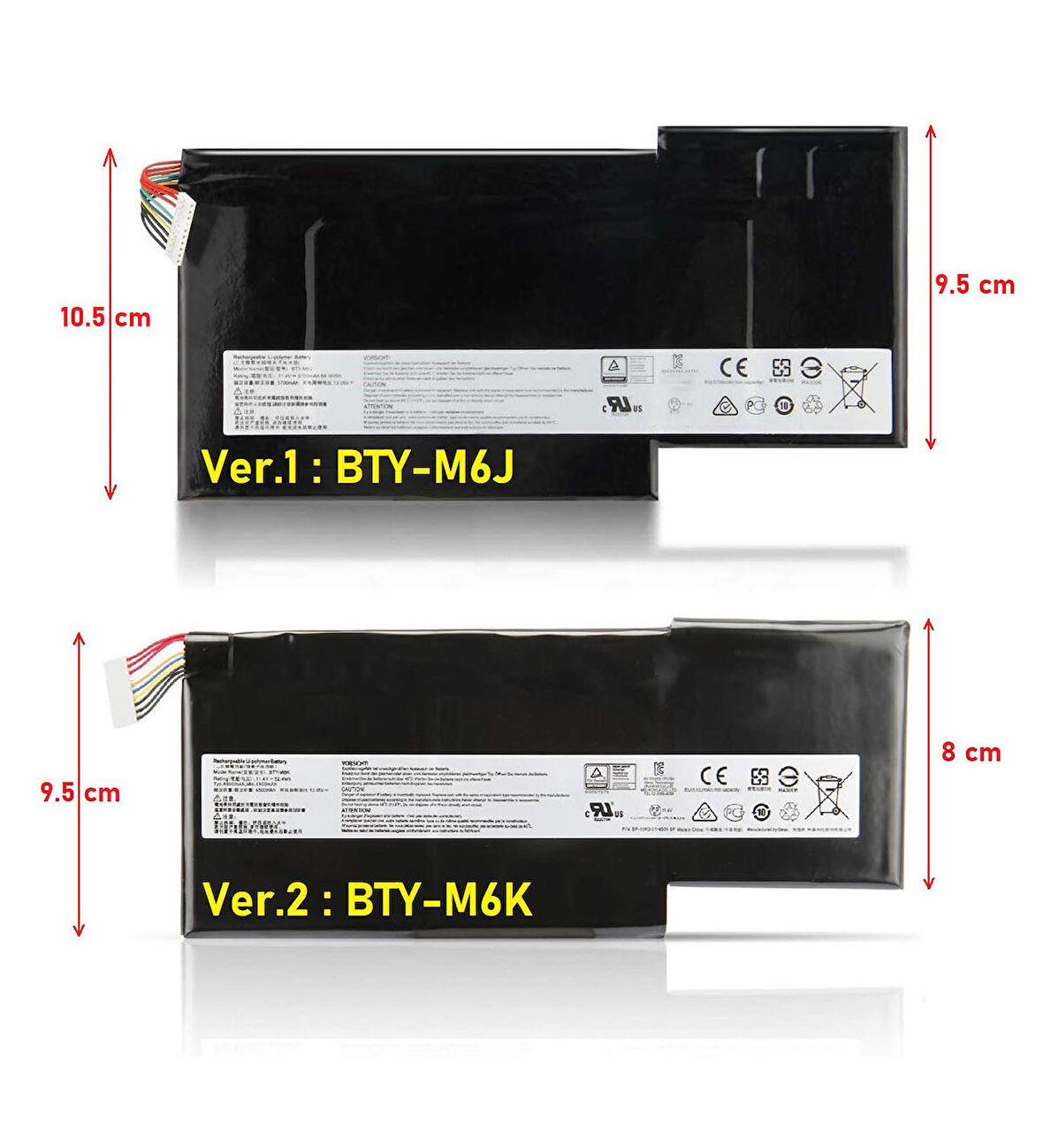 MSI GF65 Thin 9SEXR(MS-16W1) Notebook Batarya Laptop Pil