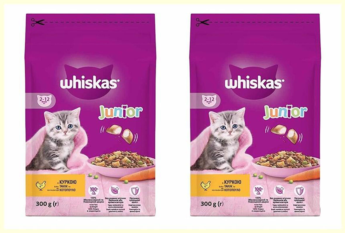 Whiskas Kuru Mama 300gr Yavru Tavuklu X2
