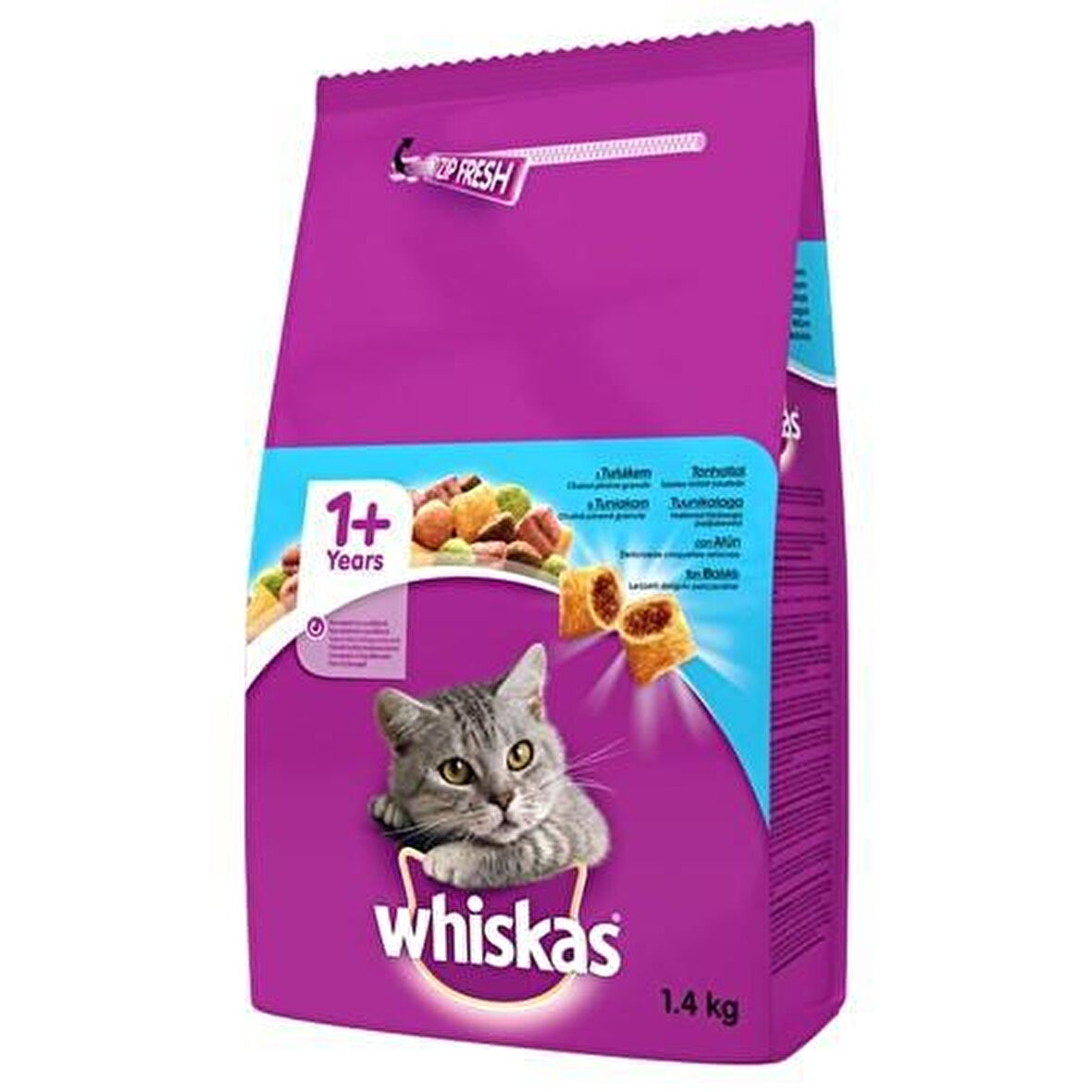 Whiskas Ton Balıklı ve Sebzeli Yetişkin Kedi Maması 1,4 Kg