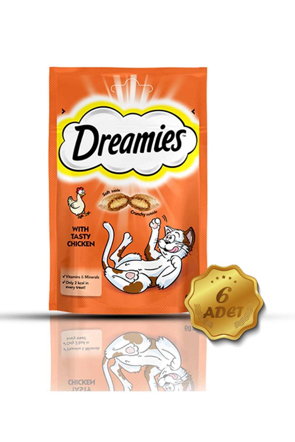 Dreamies Tavuklu Kedi Ödül Maması 60 g 6 Adet