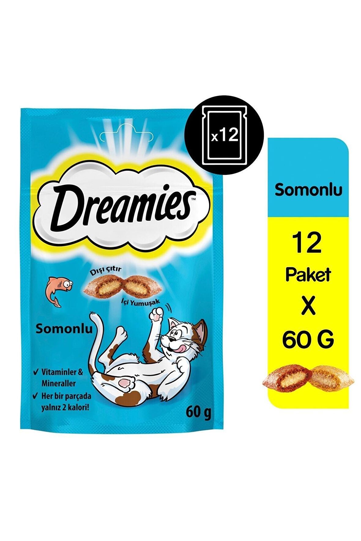 Kedi Ödül Maması Somonlu 60 gr x 12 Adet