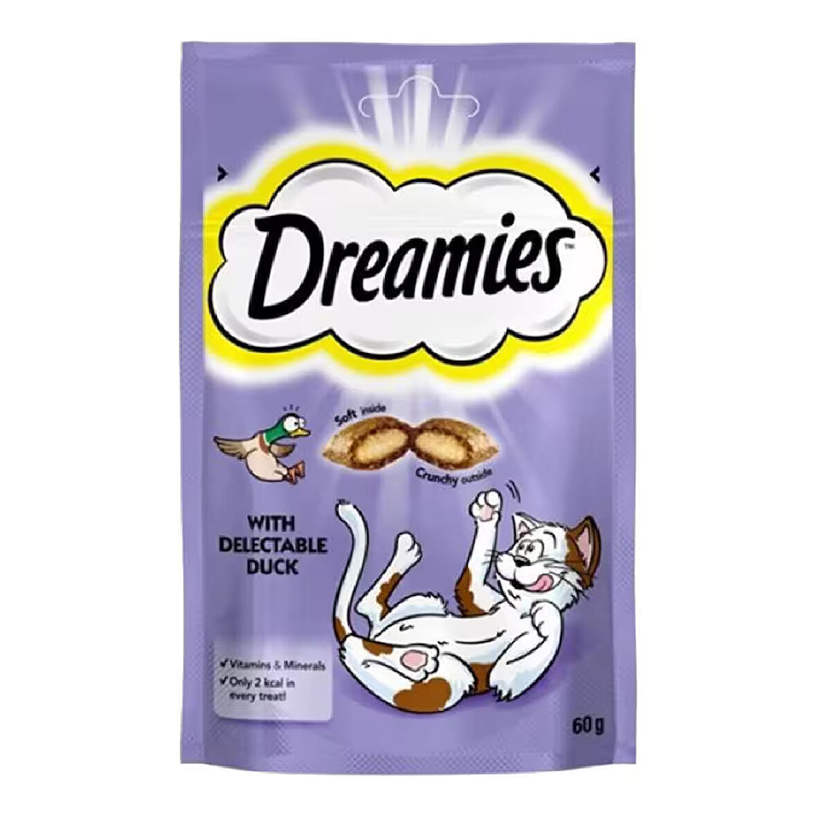 Dreamies With Delectable Duck Ördekli Granül Yetişkin Kedi Ödülü 60 g  x 24 Adet