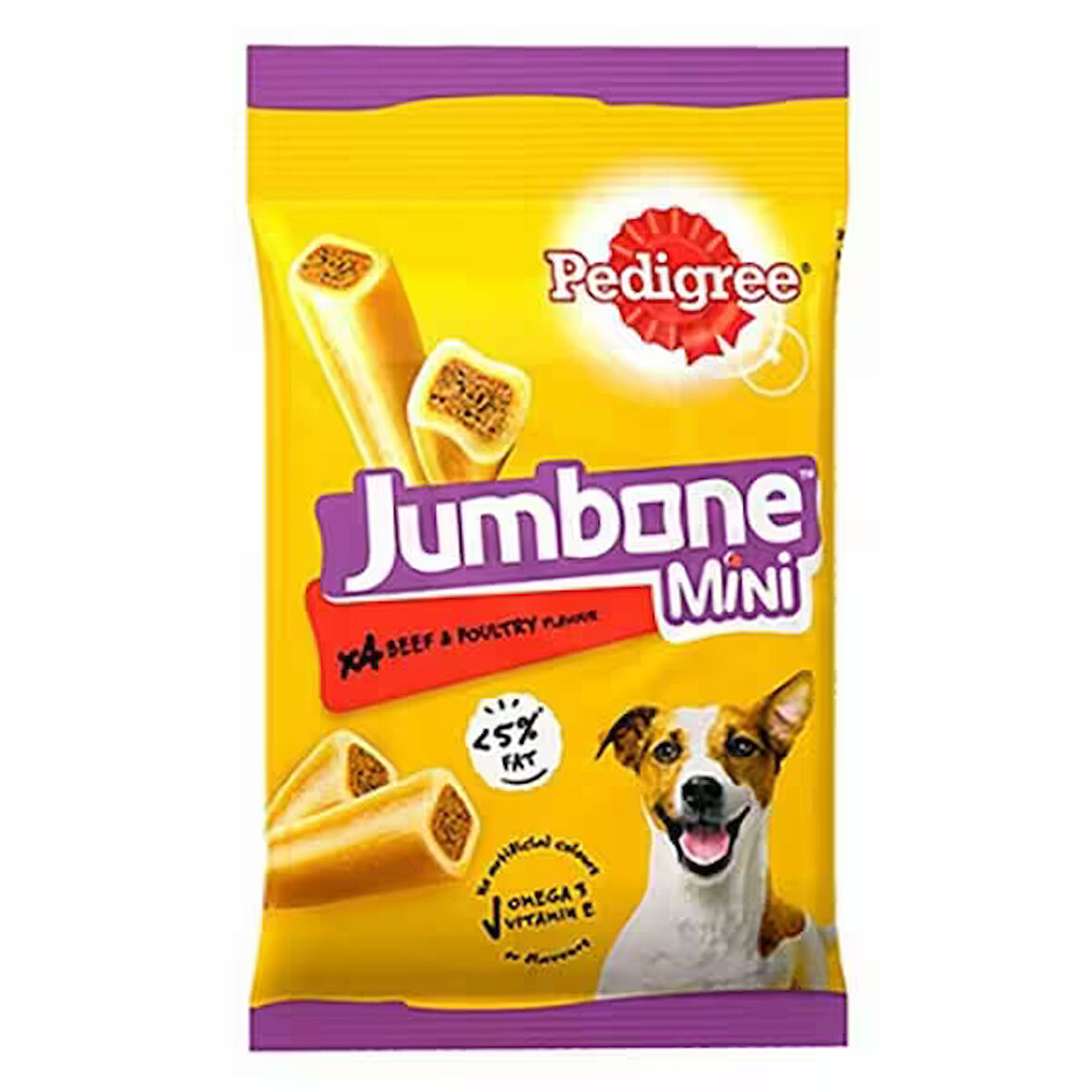 Pedigree Jumbone Mini Kırmızı Etli Yetişkin Ödül Çubuğu 160 gr  x 4 Adet