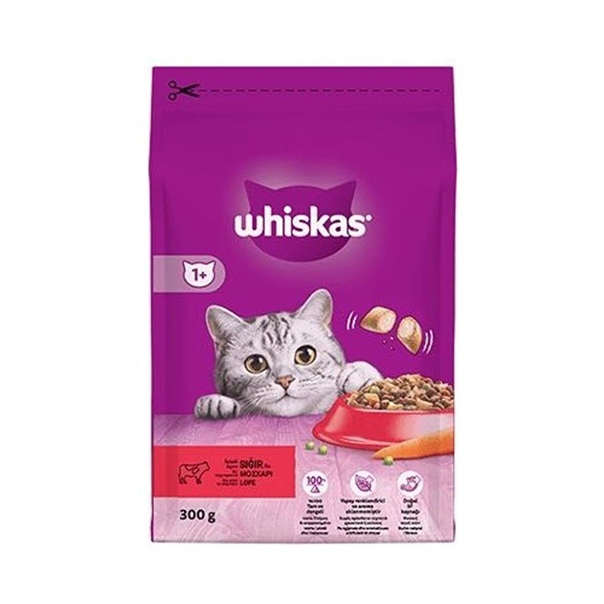 Whiskas Biftekli Havuçlu Kuru Kedi Maması 300 gr