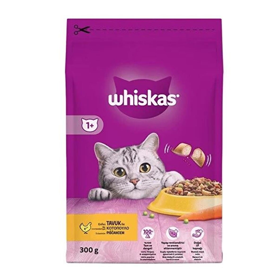 Whiskas Tavuklu ve Sebzeli Yetişkin Kedi Maması 300 gr