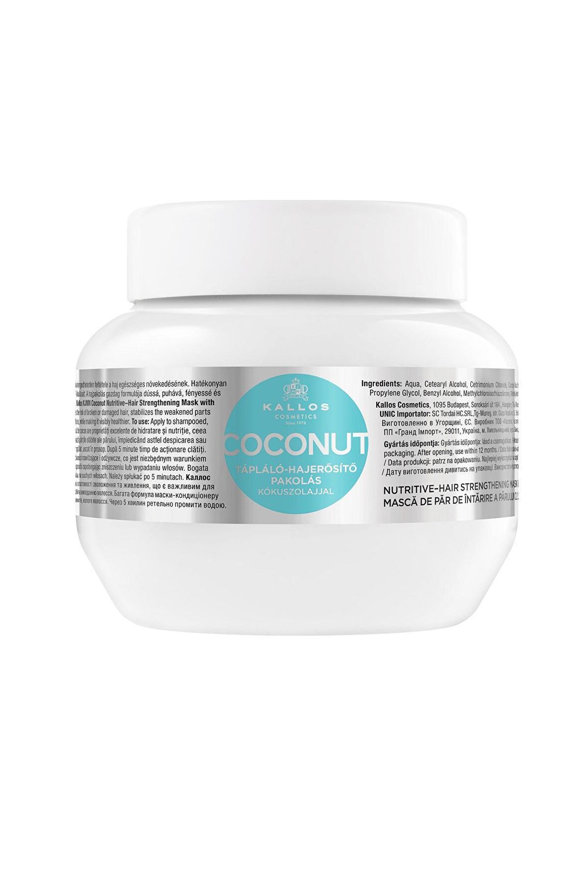 COCONUT Hindistan Cevizi Yağı İçeren Güçlendirici ve Besleyici Saç Bakım Maskesi 275ML