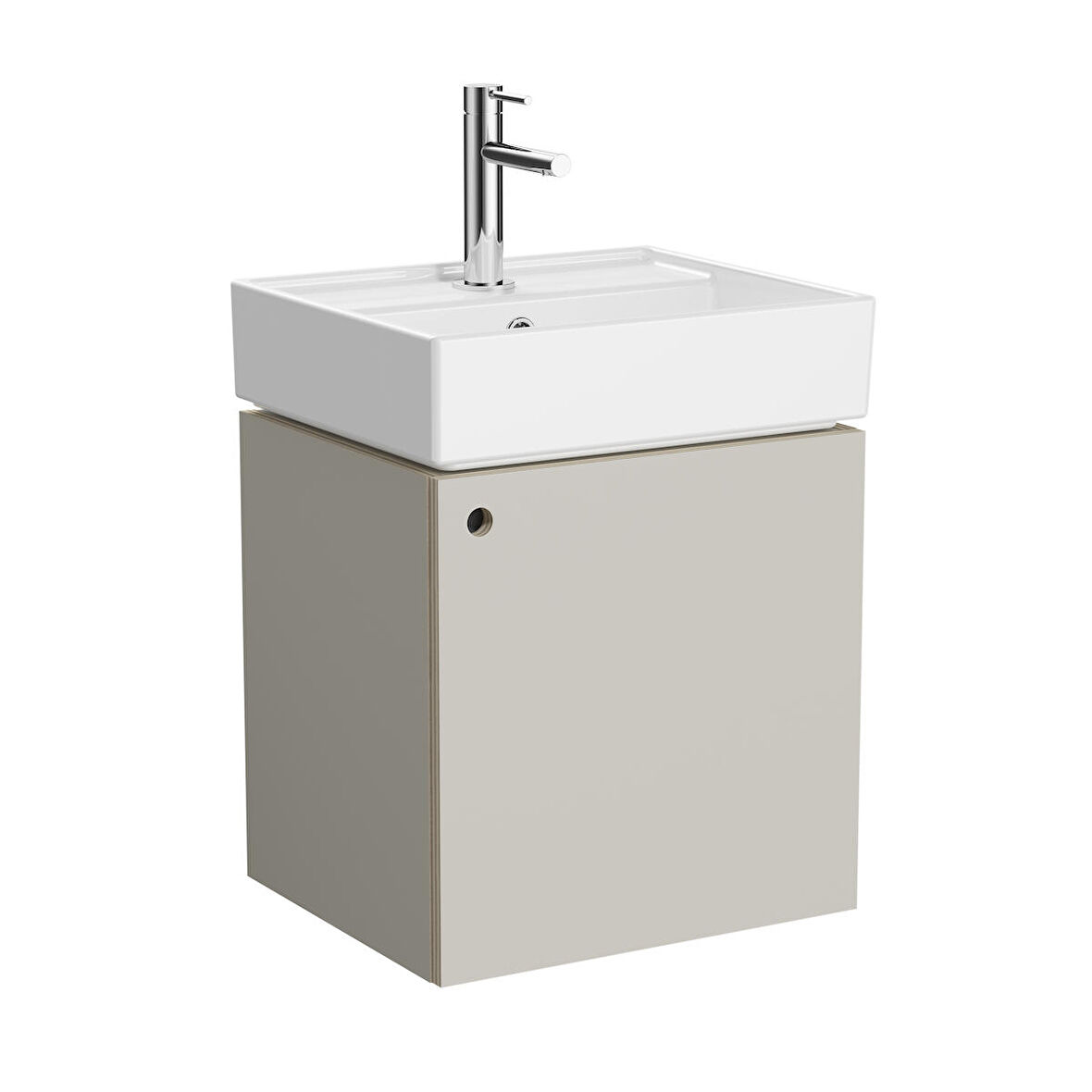 VitrA ArchiPlan 66558 Lavabo Dolabı, 45x38 cm, Mat Bej / Sağ