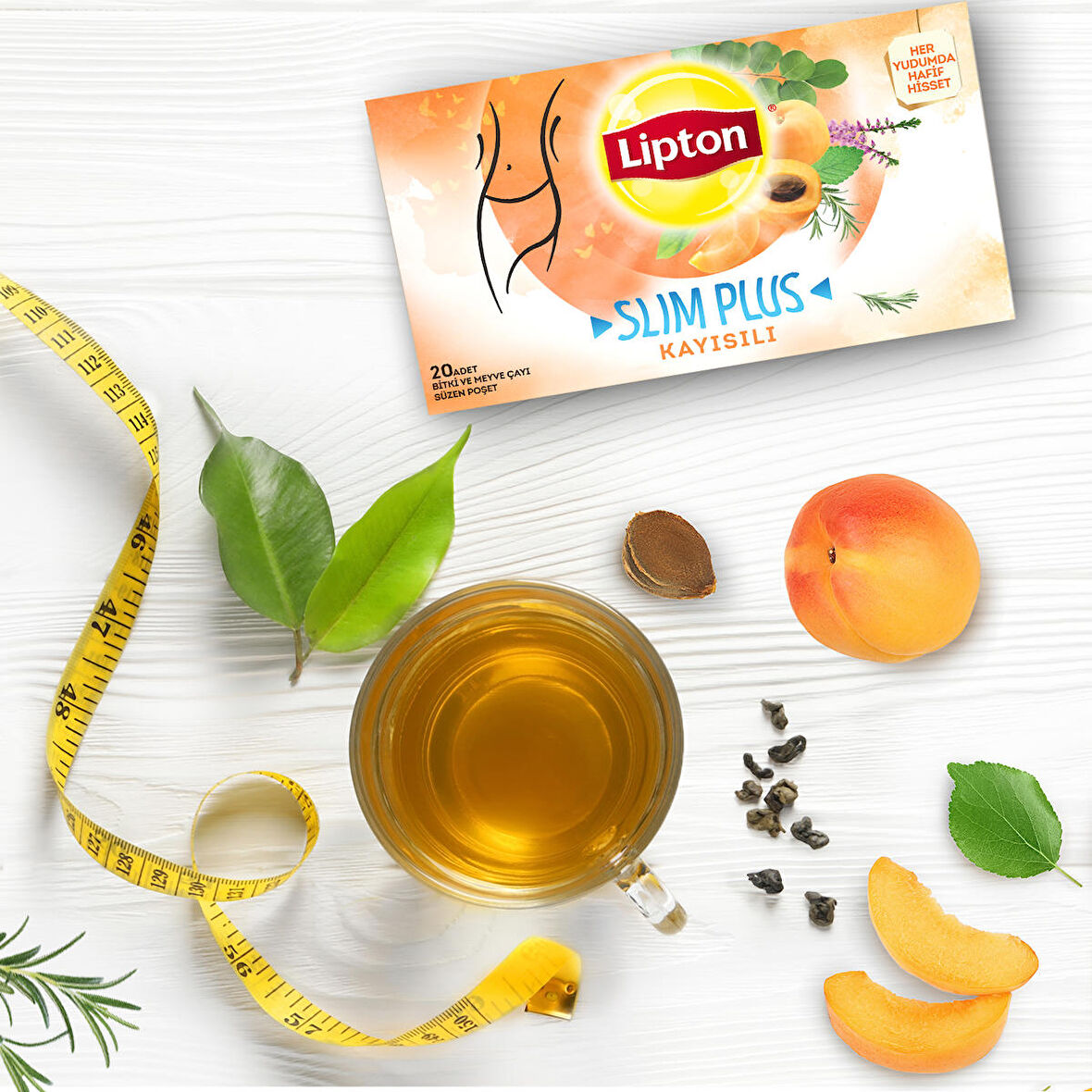 Lipton Slim Plus Kayısı Çay 20'li