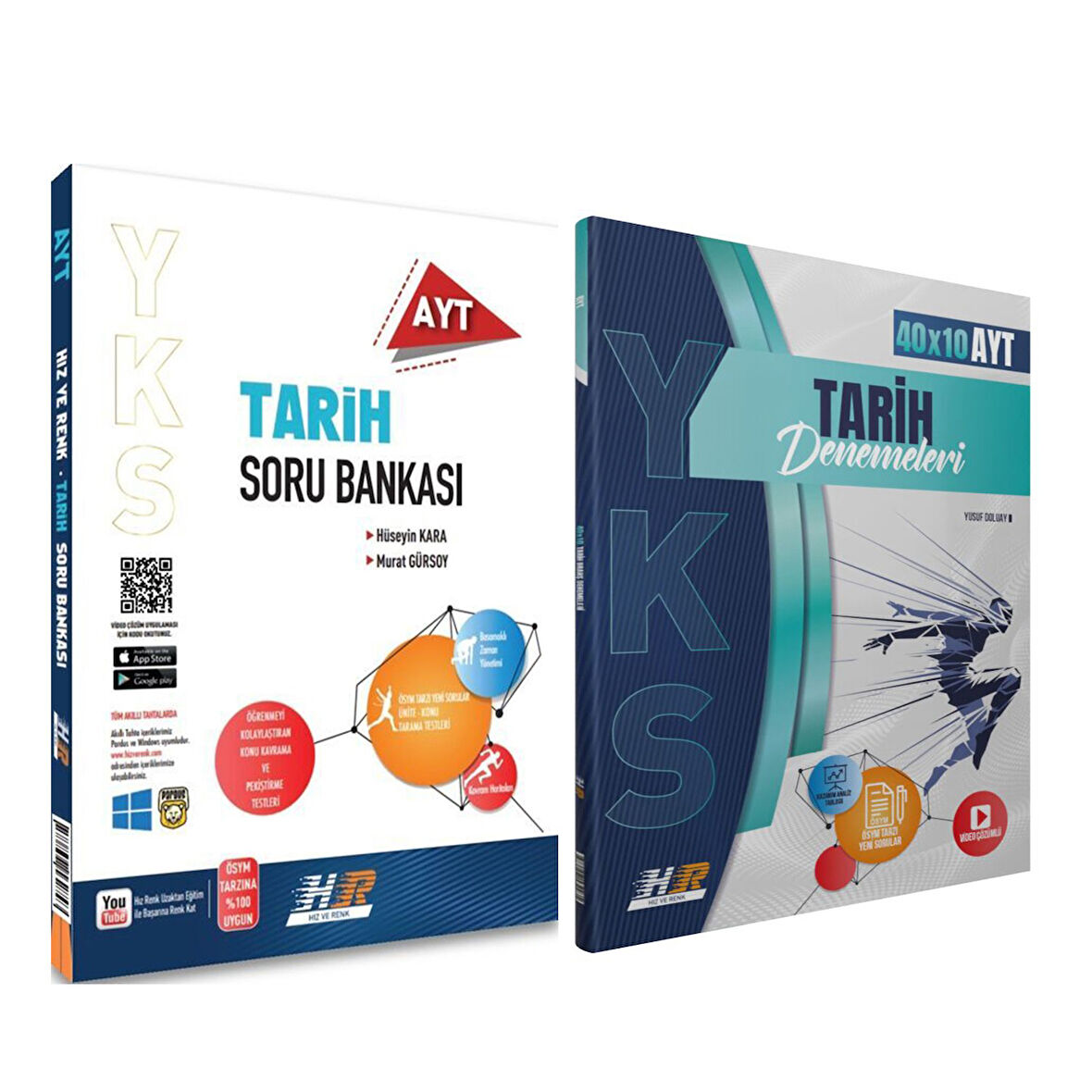 Hız ve Renk AYT Tarih Soru Bankası ile Deneme Seti 2 Kitap