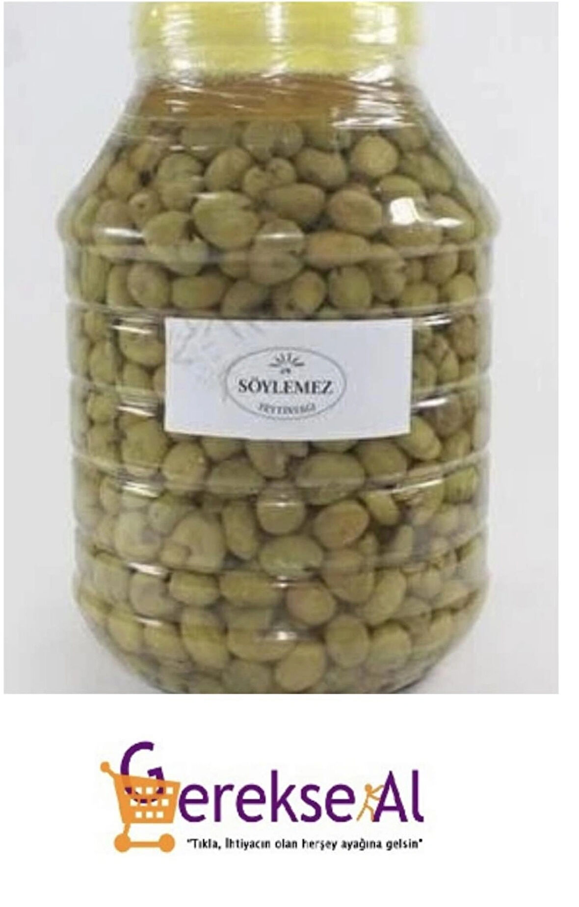 Kırma Yeşil Zeytin 5 Kg Lık Pet (HATAY ANTAKYA YÖRESİ EV YAPIMI)