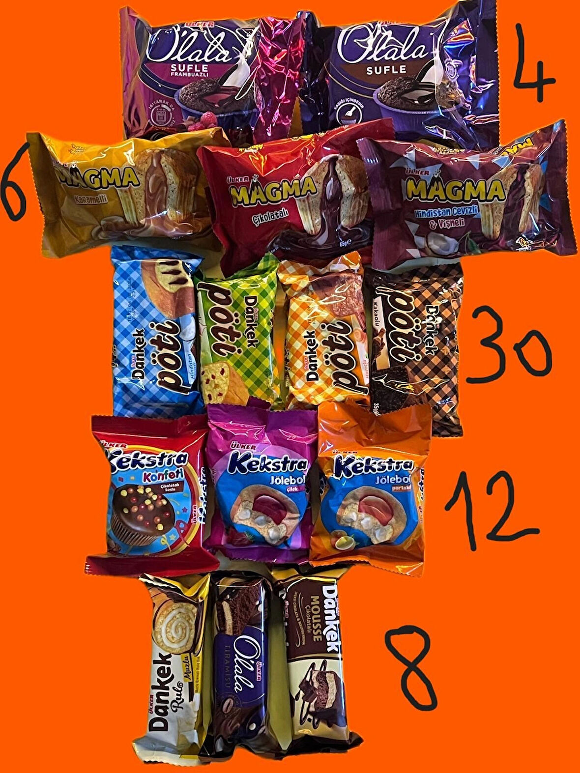 KARMA KEK PAKETİ 60 PARÇA 