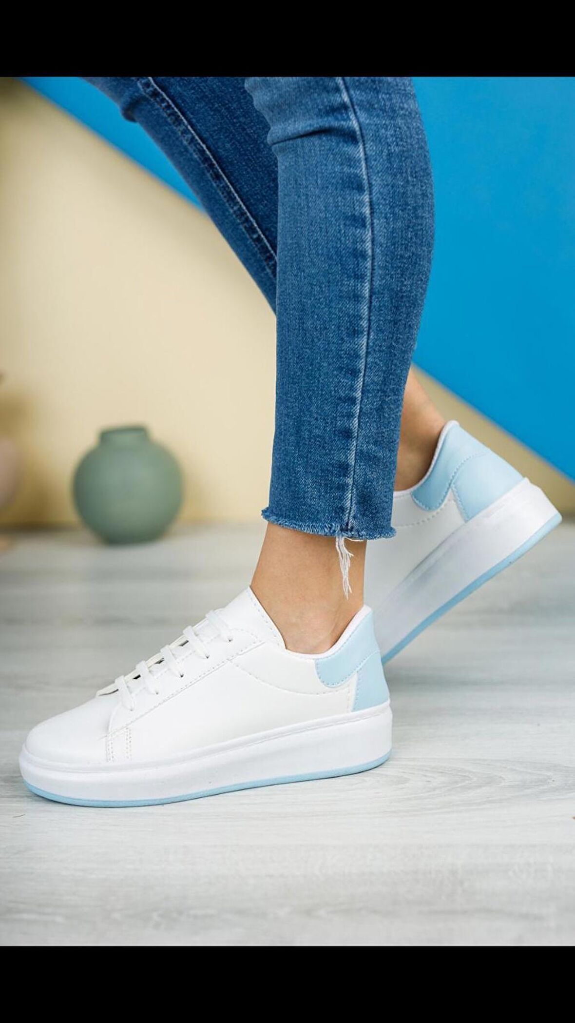 Modatalika Kadın Bağcıklı Termo Taban Sneaker Deri Spor Ayakkabı