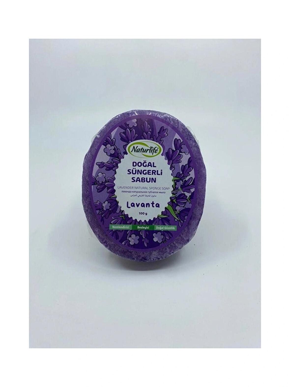 NATURLİFE SÜNGERLİ SABUN LAVANTA 100GR