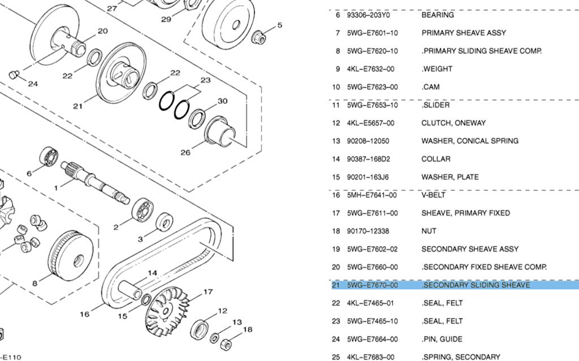 -Yamaha Xc 125 Kasnak
