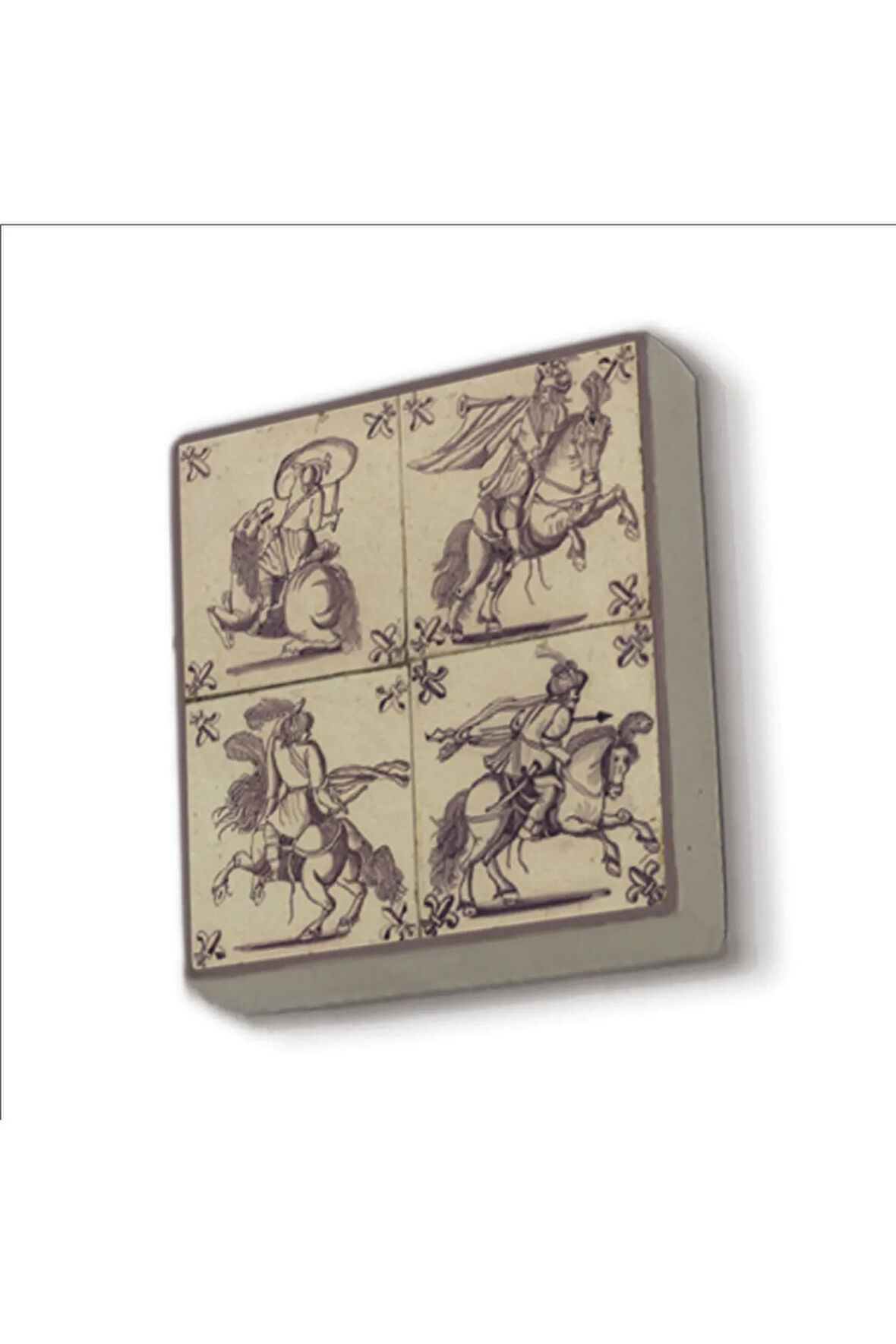 Hollanda Deseni Baskılı Taş Magnet 5X5