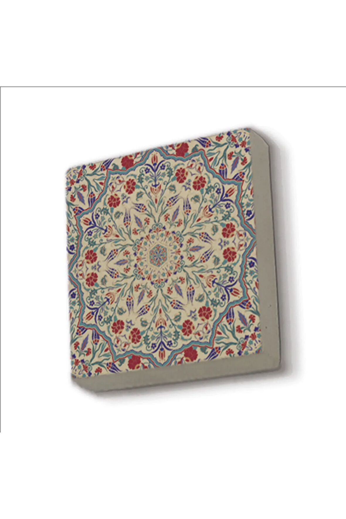 Osmanlı Çini Deseni Baskılı Taş Magnet 5X5