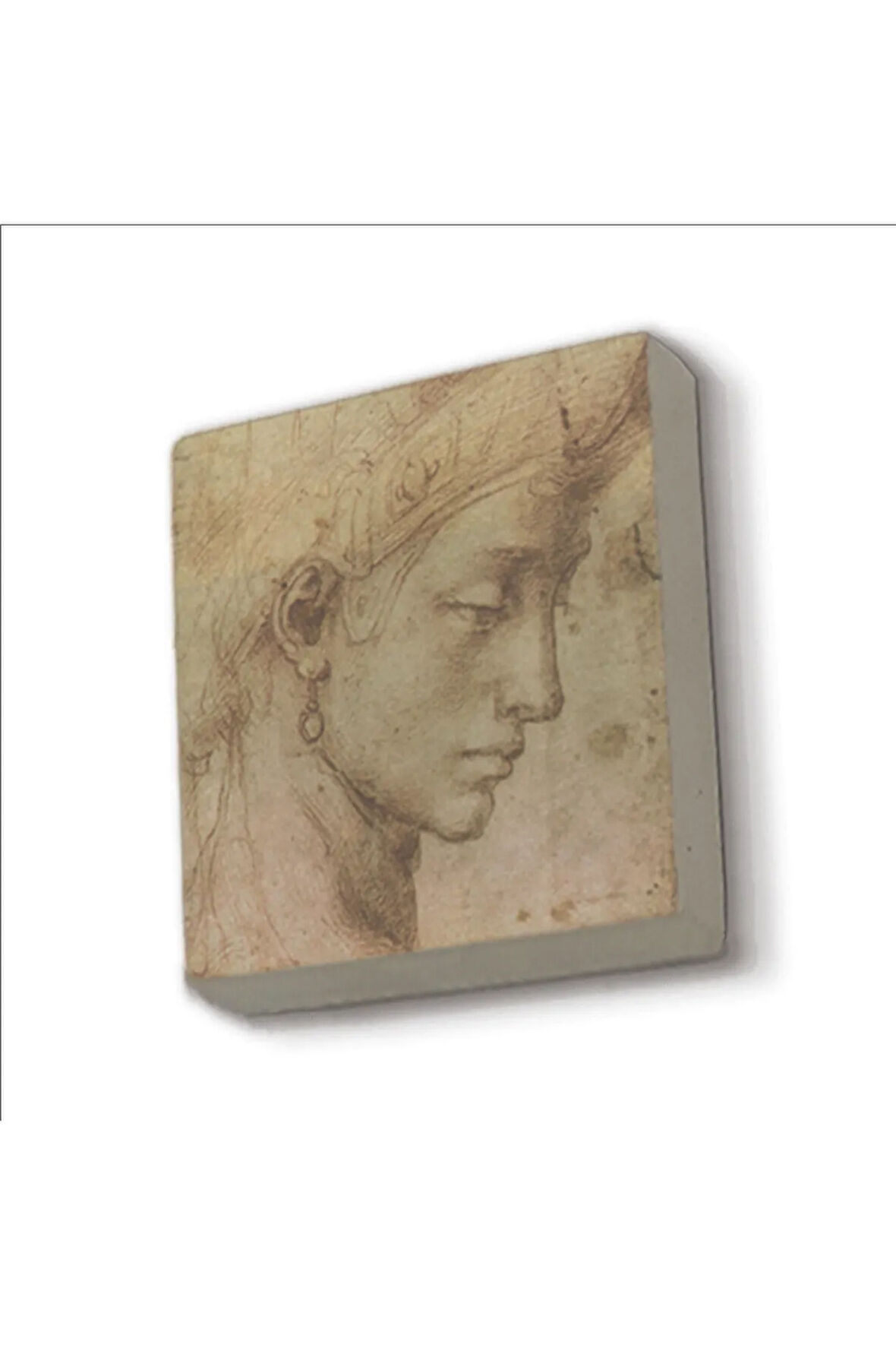 Baş Etüdü (Leonardo Da Vinci) Baskılı Taş Magnet 5X5