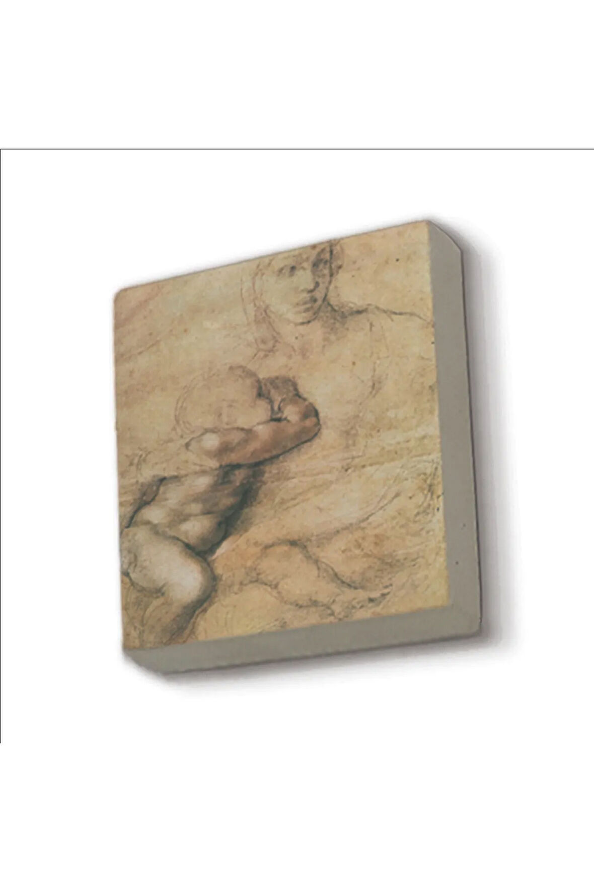 Eskiz çizim (Leonardo Da Vinci) Baskılı Taş Magnet 5X5