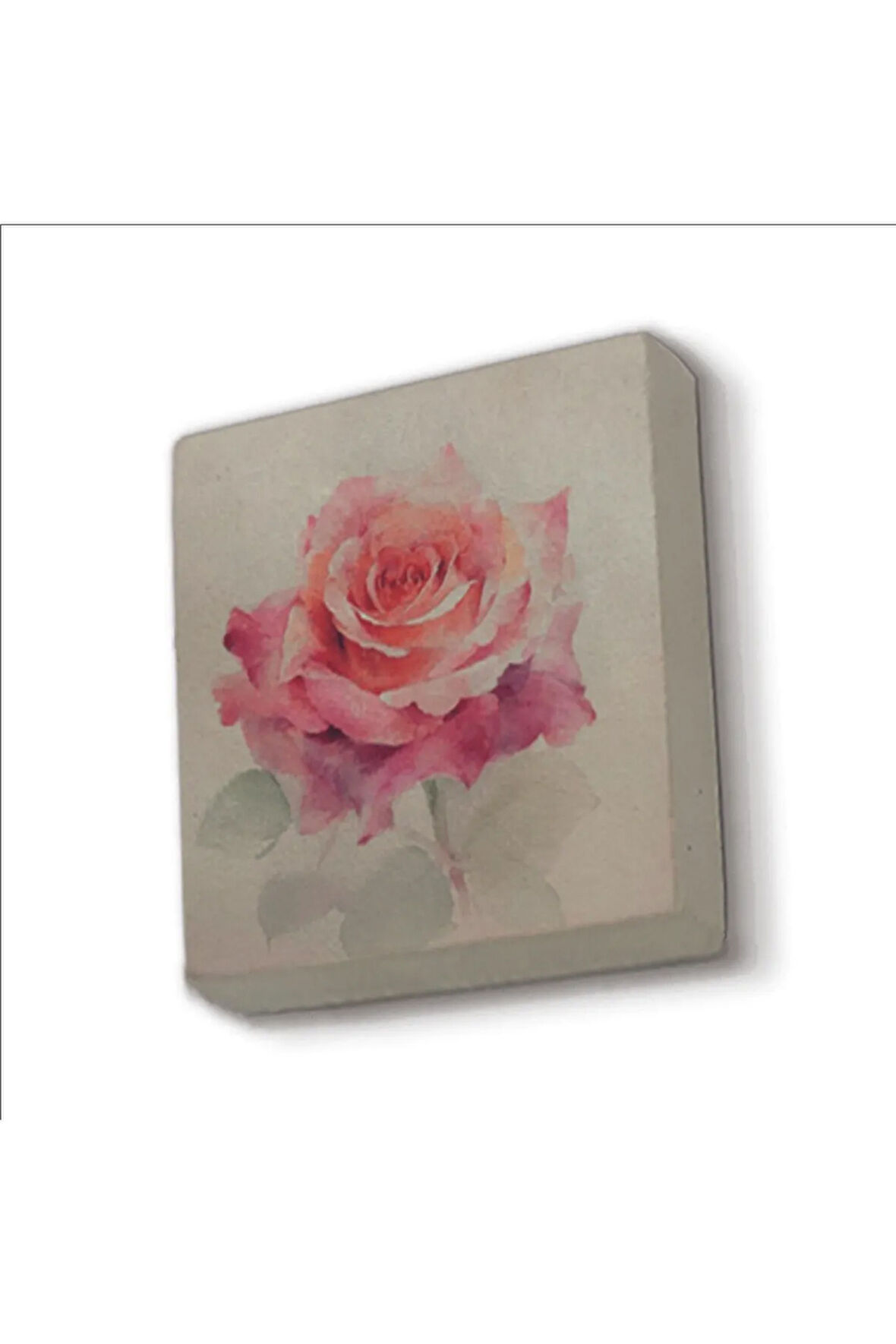 Gül Baskılı Taş Magnet 5X5