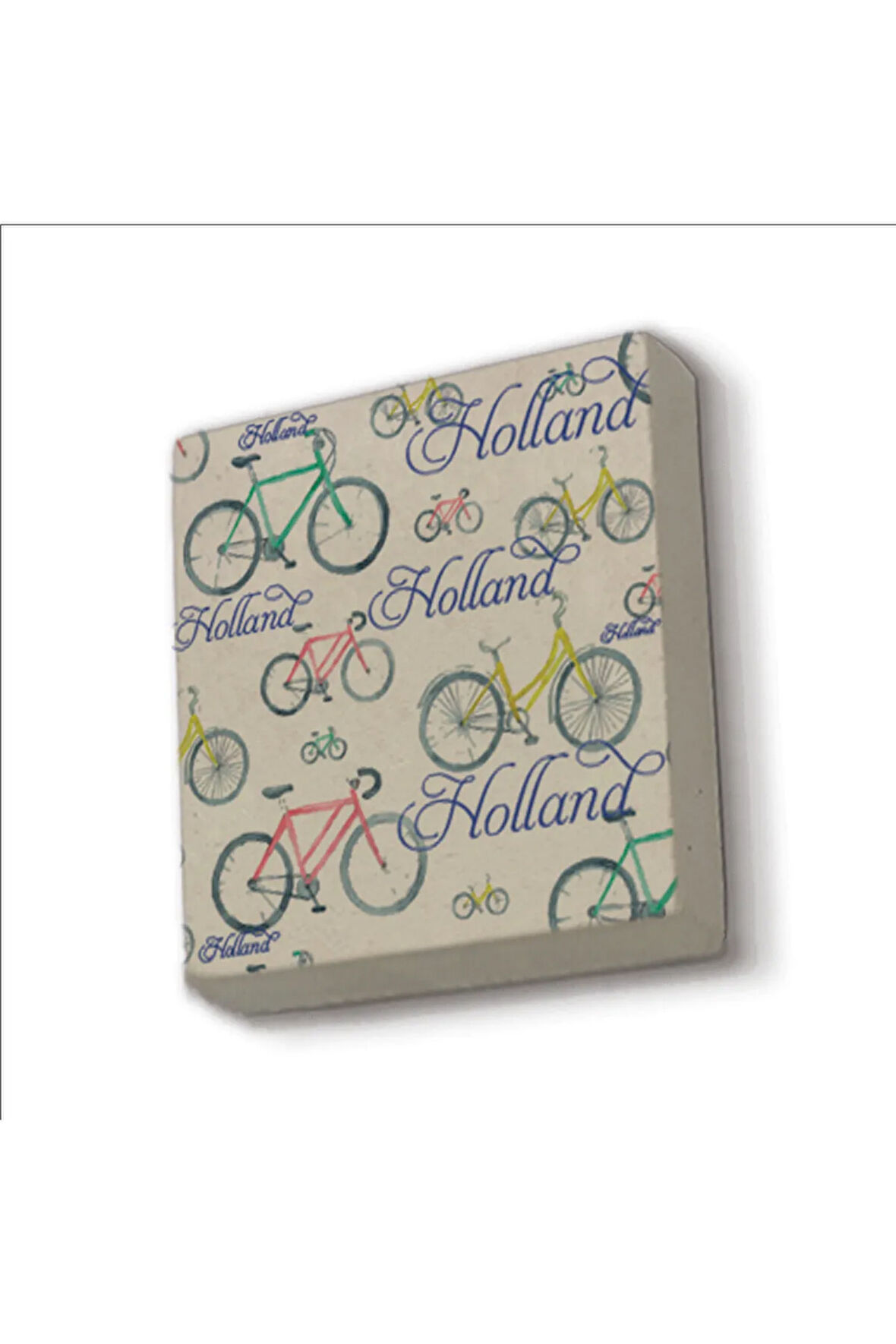 Hollanda Bisklet Görseli Baskılı Taş Magnet 5X5