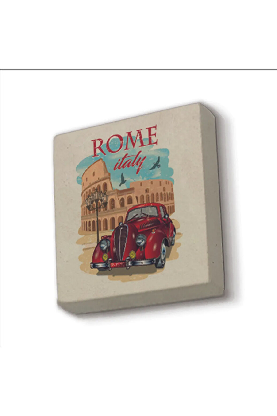 Roma Görseli Baskılı Taş Magnet 5X5