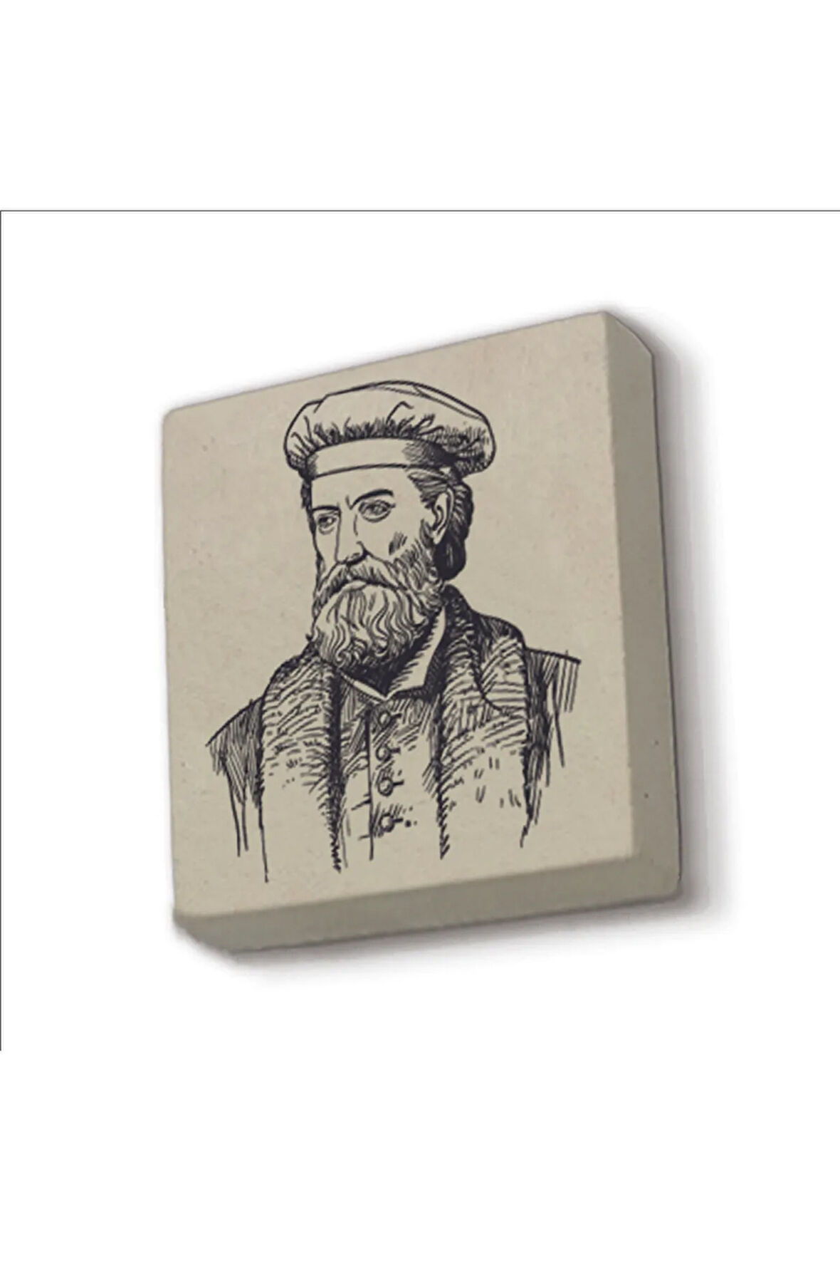 İtalyan Kaşif?Marco Polo Baskılı Taş Magnet 5X5
