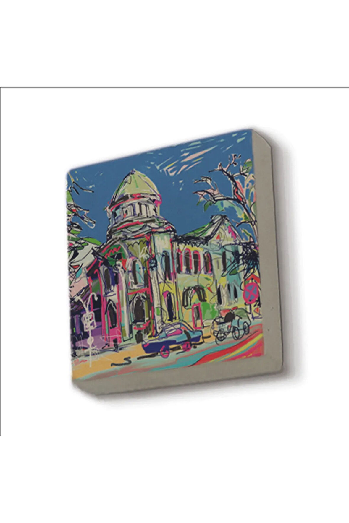 Ukrayna Görseli Baskılı Taş Magnet 5X5