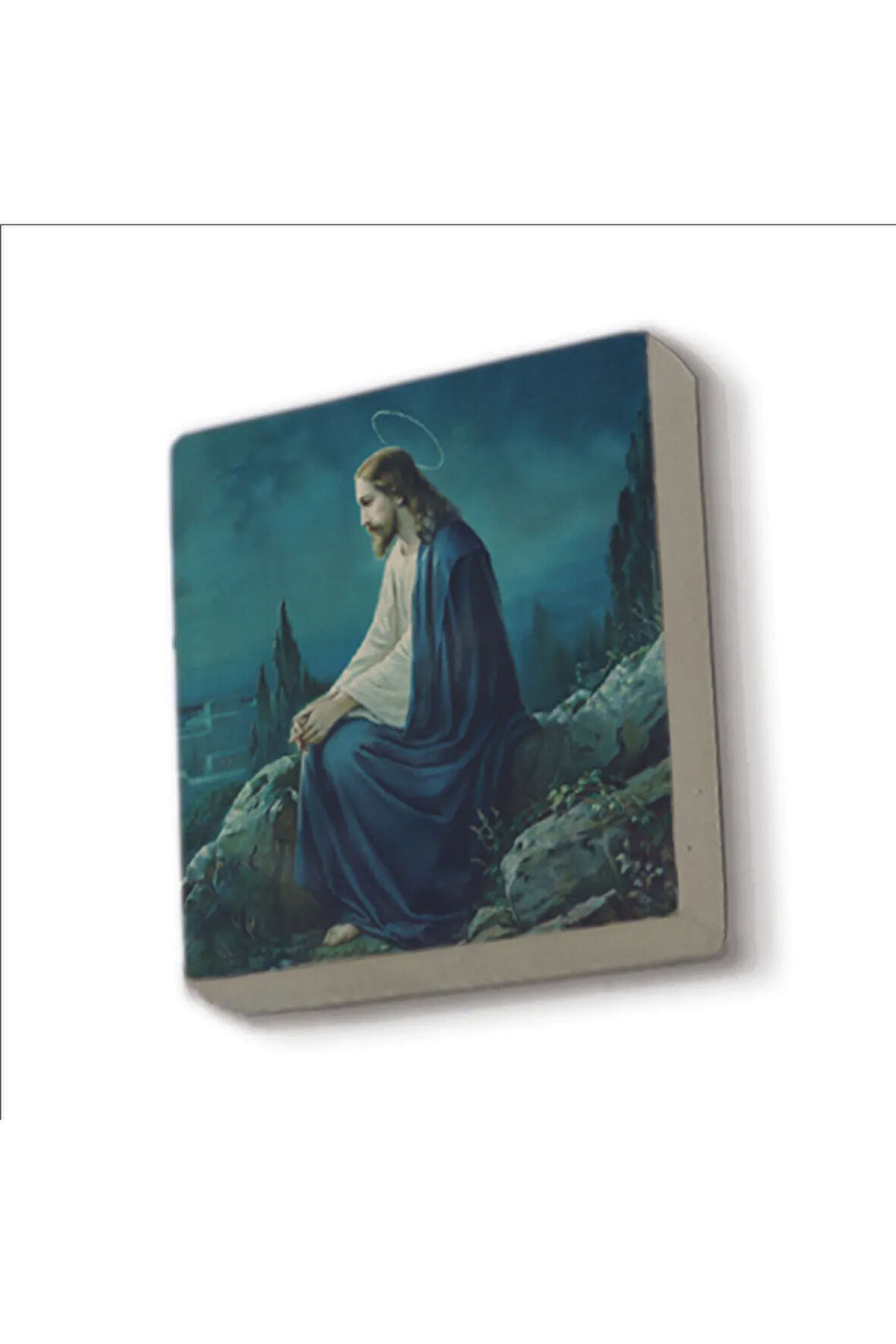 Hz. Isa Görseli Baskılı Taş Magnet 5X5