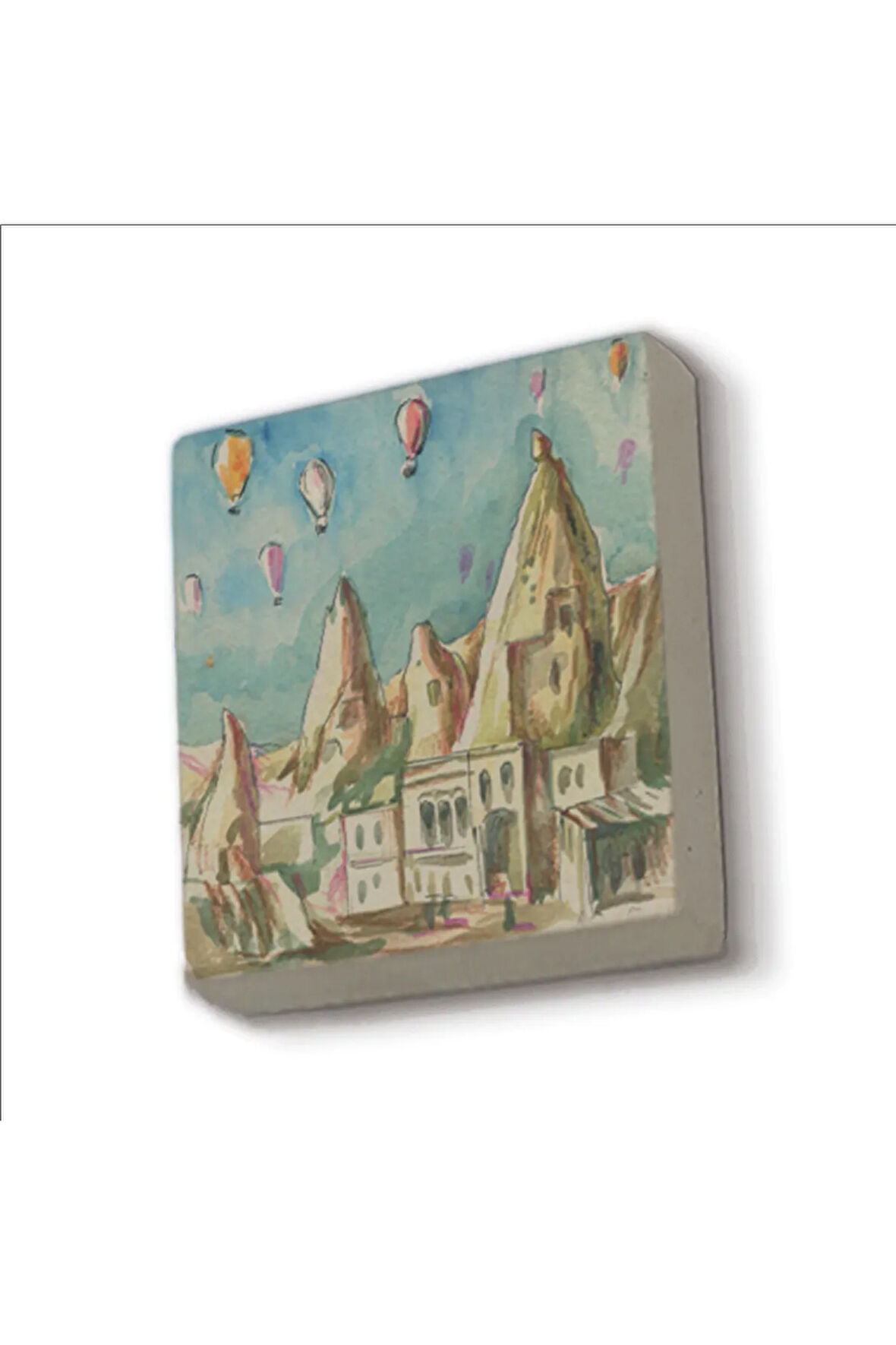 Kapadokya Baskılı Taş Magnet 5X5