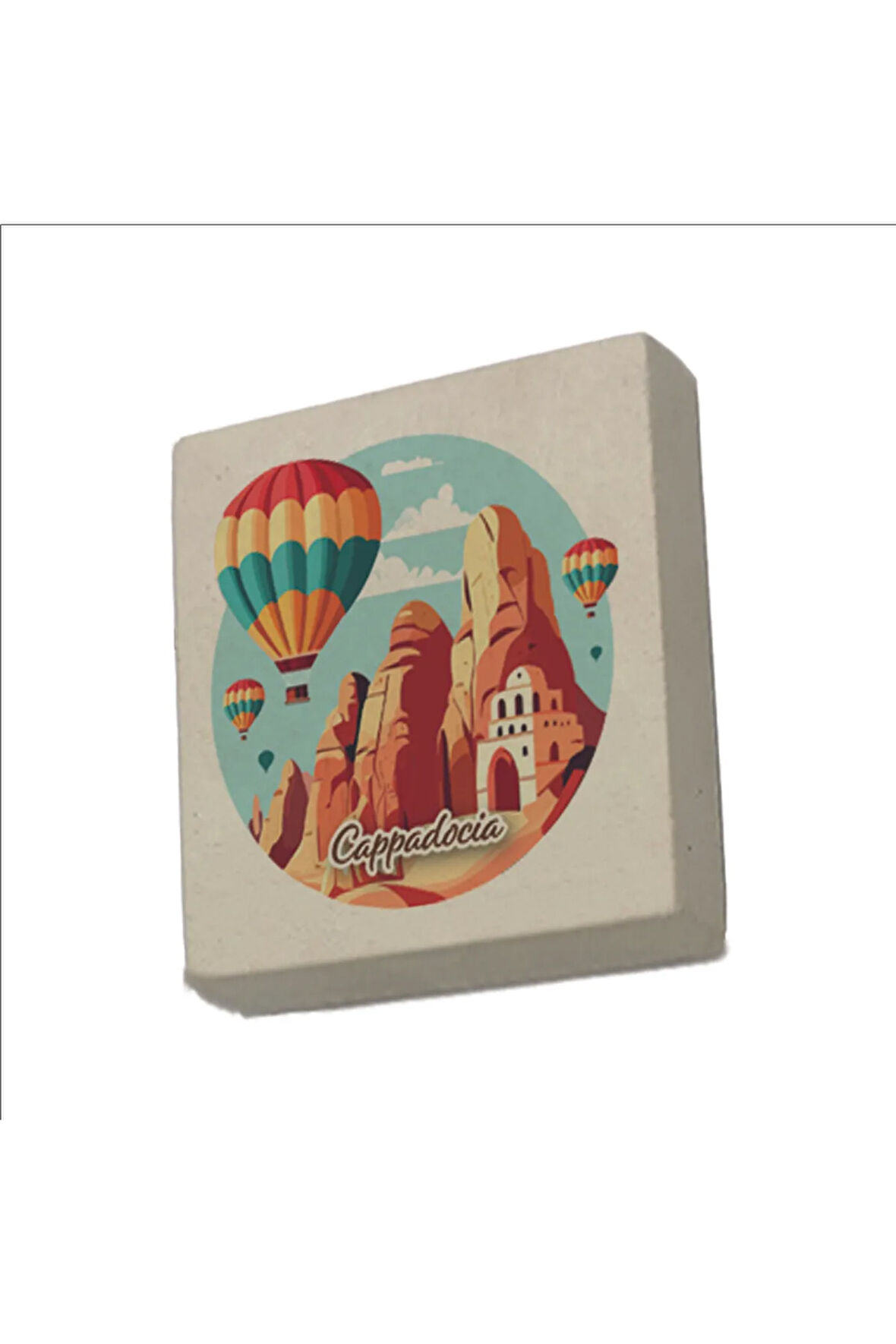 Kapadokya Baskılı Taş Magnet 5X5